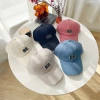 Couple baseball caps for men and women, new Korean style versatile baseball caps for spring and autumn, soft top letter sun hats Item Picture
